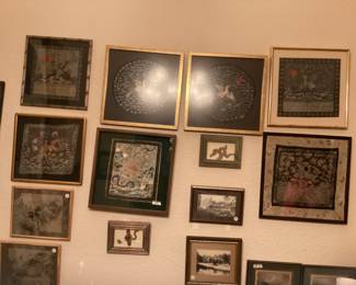 CHINESE ANTIQUE SILK EMBROIDERY