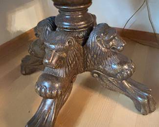 Base of Maitland Smith leather top table ~