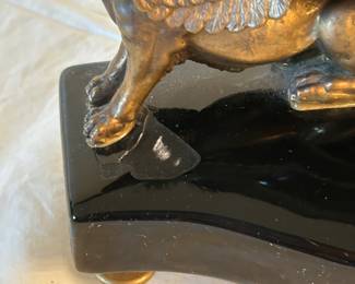 Chip of porcelain missing on base~