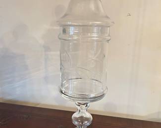 Waterford Large Chamomile Footed Canister/Apothecary Jar, 16"W x 23"H, was $85, NOW $65