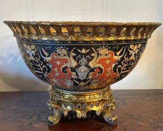 Ornate Large Decorative Bowl by JUWC 1897 (United Wilson), 17"W x 10.5"H, was $175, NOW $125