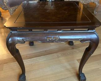 Beautiful Vintage Ming Heritage End Table w/ Claw feet, 25"H x 26" x 26", was $299, NOW $225