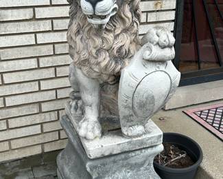 Additional view of other lion statue ~