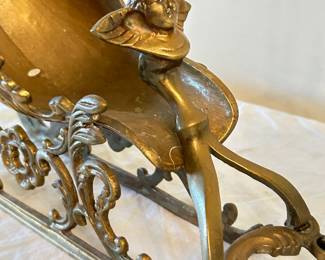 Additional closeup view of Wine Rack Copper Elk Holder Stand ~