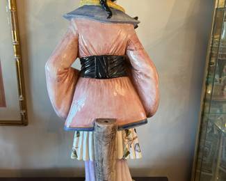 Additional view of Tall Porcelain musical figurine ~