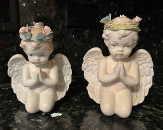 PAIR of Praying Cherubs, was $22, NOW $11