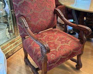 Additional view of Dining table arm chairs~