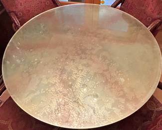 Additional view of eglomise round pedestal table ~