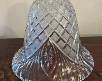 Additional view of Crystal vase with open bottom ~