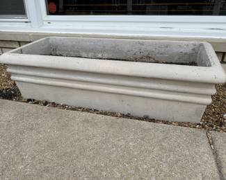 Large Rectangle concrete planter, 40"W x 12"H, was $295, NOW $195