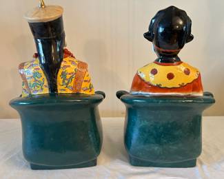 Additional view of the back of Emperor & Empress figurines~