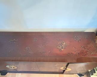 Additional view of top of Drexel Heritage Chinoiserie Mahogany Sideboard Credenza~