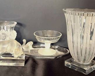 Beautiful Crystal Vases Decor  Verlys, Tiffin, Lalique