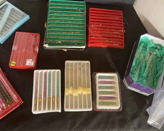 Glass Icicle Ornaments