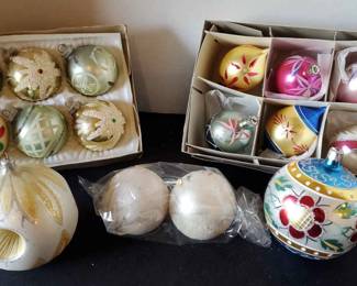 Vintage Mercury Glass Ornaments