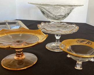 Depression Glass Heisy Orchid