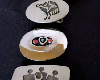 Nickel Silver Native Style Buckles Bracelets