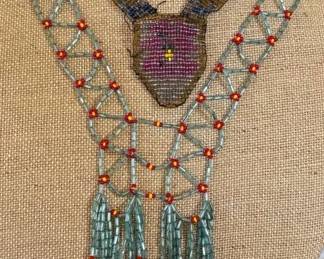 Antique Flapper Era Hand Beaded Glass Bead Necklaces