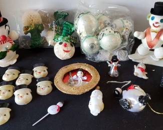Vintage Snowman Decorations