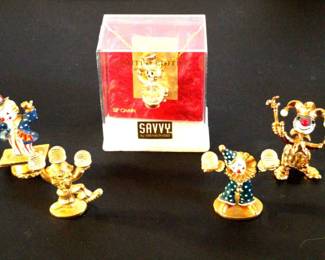 Spoontiques Clown Collectibles and Saavy Swarovski 