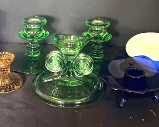 Multicolor Depression Glass 