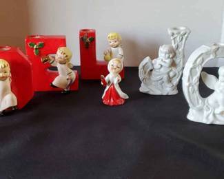 Vintage Napco Noel Ceramic Angels