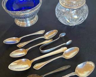 Vintage Glass Sterling 