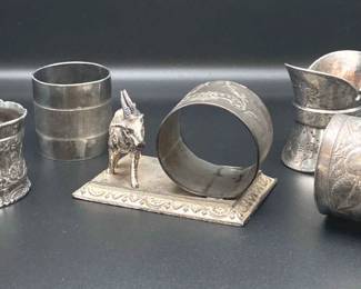 Antique Silver Plate Napkin Rings