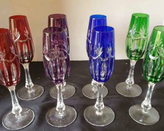 Cut To Clear Crystal Champagne Flutes