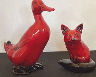 Royal Doulton Flambe Fox  Duck