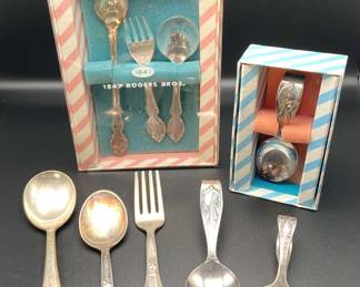 Vintage Silverplate Baby Spoons