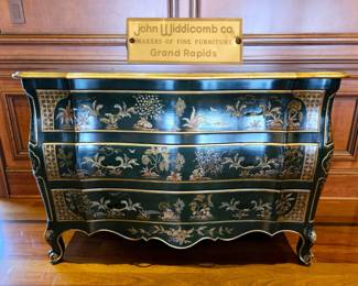 JOHN WIDDICOMB Chinoiserie Bombe' Chest bid #111