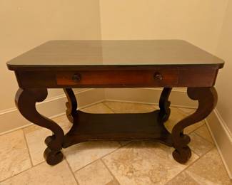 Antique American Empire Library Table $425 or bid #217