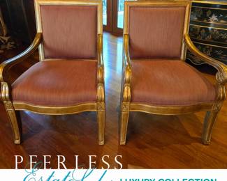 Pair Bernhardt Furniture Co. Arm Chairs $895 or bid #107
