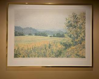MIKE PEASE "Fall Colors" artist-signed lithograph 11/18 Artist Proof $495 or bid #63