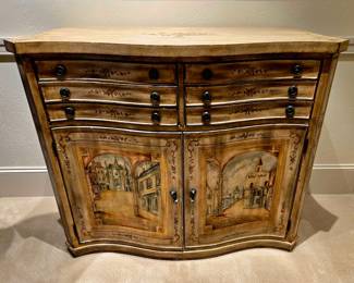 Tole-Painted Silver Chest $695 or bid #72
