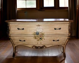 Tole-painted Bombay Chest bid #95