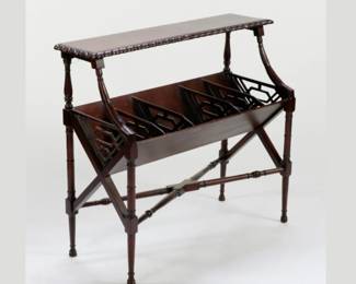 Chippendale-style Mahogany Book Shelf $279 or bid #137