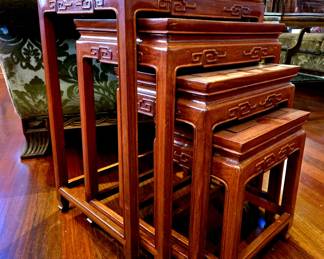 Set of 4 Nesting Tables bid #128