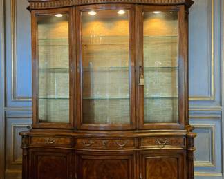 NeoClassical Lighted China Cabinet ONLY $595 or bid #13