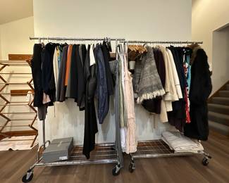 Two racks of women’s clothing. Sizes 6-8
