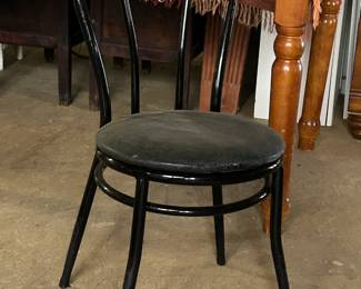 Restaurant Equipment - Dozen Black Seating Chairs