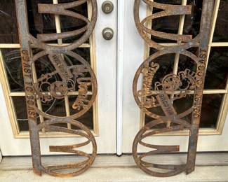 VIntage Cast Iron Mc Donald's Coast to Coast Signs featuring Speedee.