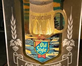 Vintage Old Style Beer Plugin Lighted Sign