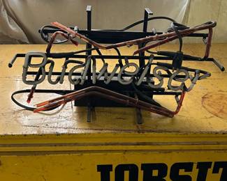 Vintage Budweiser Beer Neon Sign