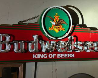Vintage Budweiser King of Beers Neon Sign