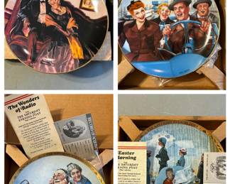 Hamilton Collection Limitied Edition Collector Plates w/ 23K gold border. All in original packaging and all with paperwork.