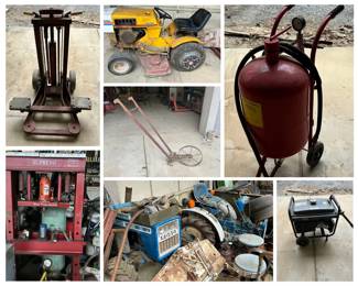 The first floor of the warehouse features an incredible selection of hand tools, power tools, heavy duty equipment, tractors and even a pallet jack and forklift.