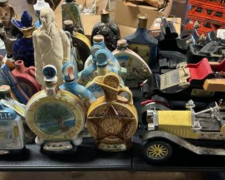 Vintage Jim Beam Decanters and Collectibles from the 1960's and 1970's.