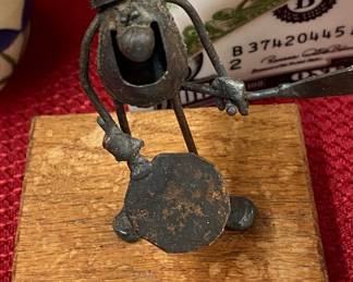 Small Metal Chef Statue